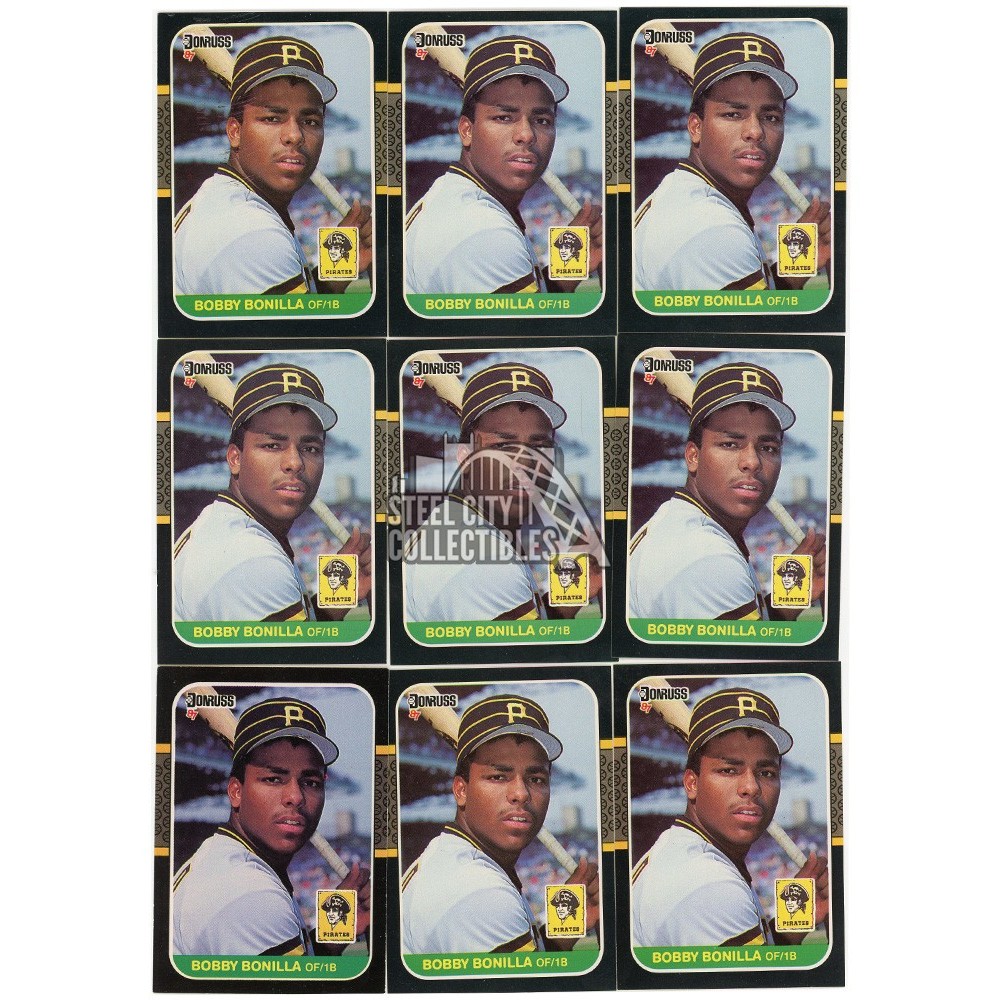 Bobby Bonilla Donruss Rookie Card Count Lot Steel City