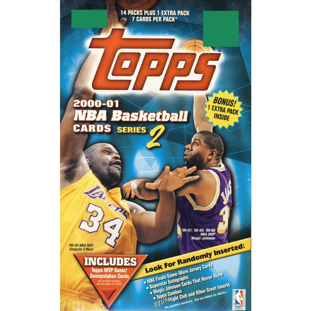 2000 01 Topps Series 2 Basketball 15ct Retail Box Steel City Collectibles