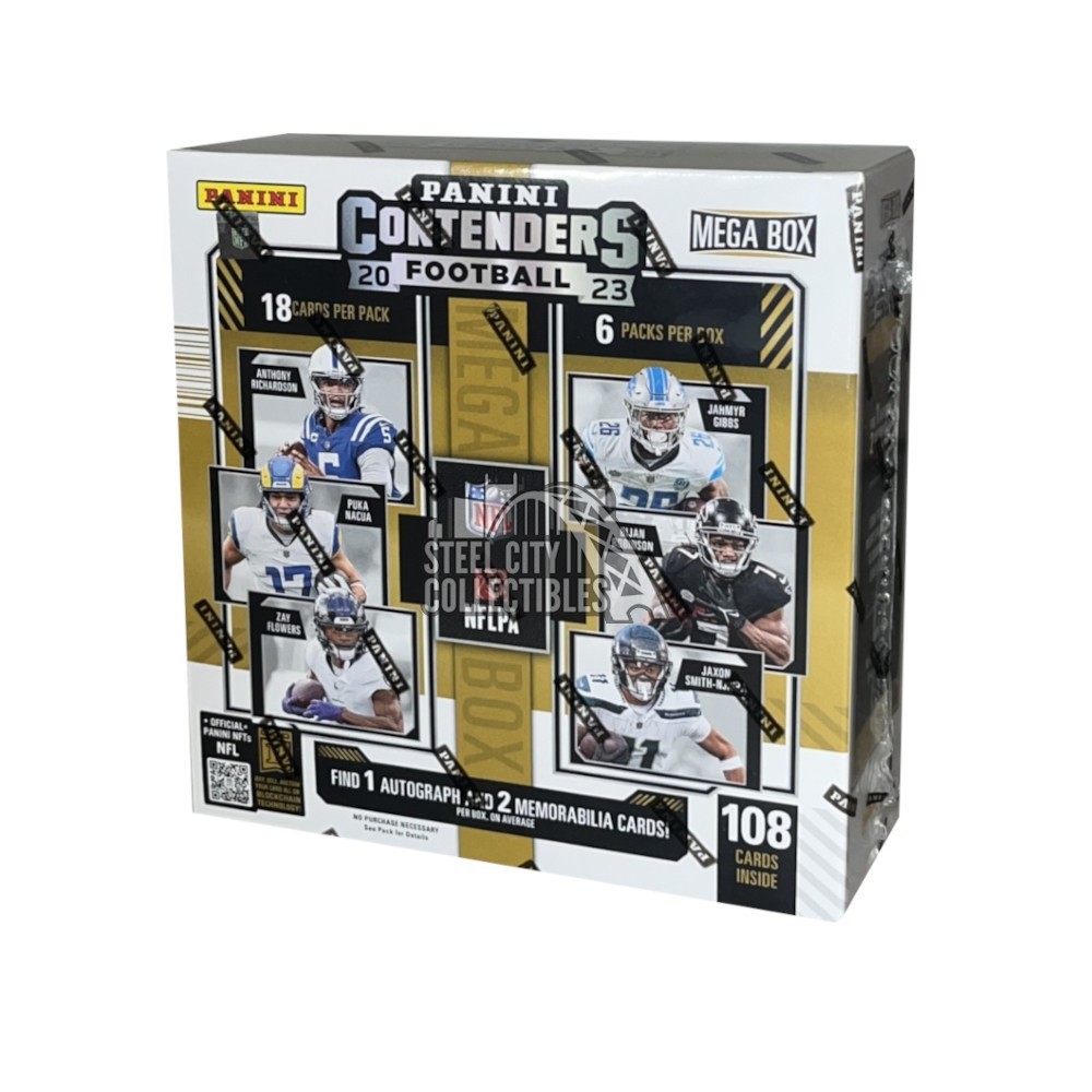 2023 Panini Contenders Football Mega Box Teal Parallels Steel City