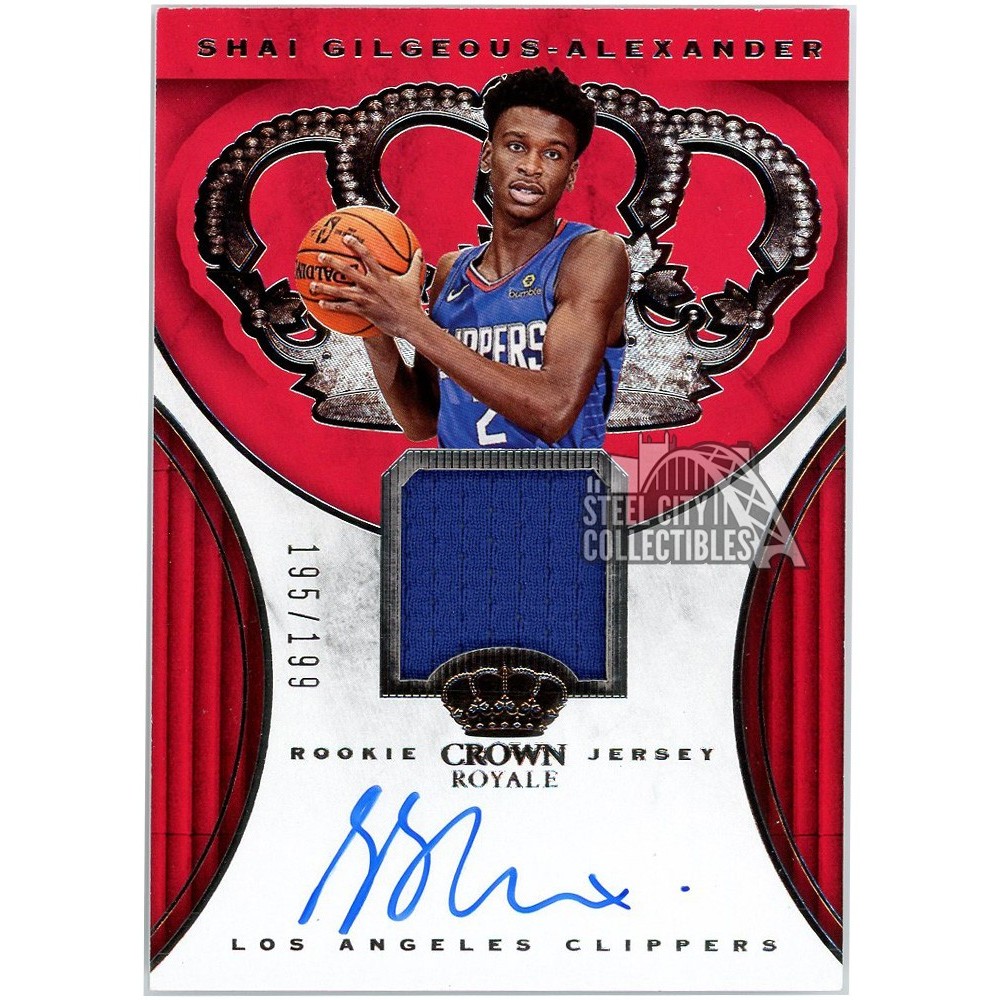 Shai Gilgeous Alexander 2018 19 Panini Crown Royale Rookie Jersey