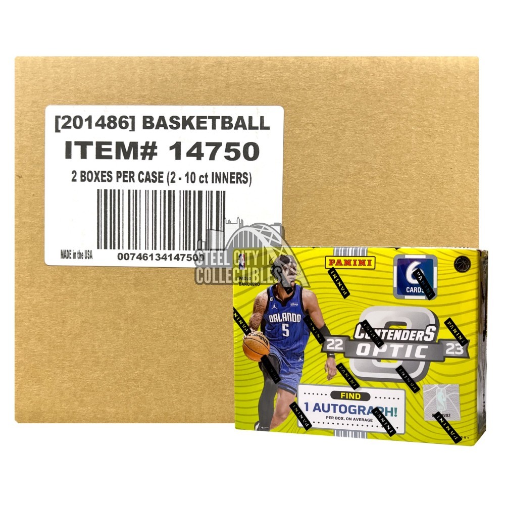 Panini Contenders Optic Basketball Hobby Box Case Steel