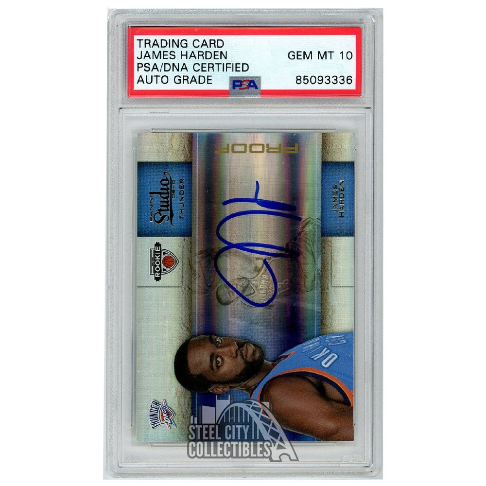 James Harden 2009 10 Panini Studio Proof Autograph Rookie Card 135 49