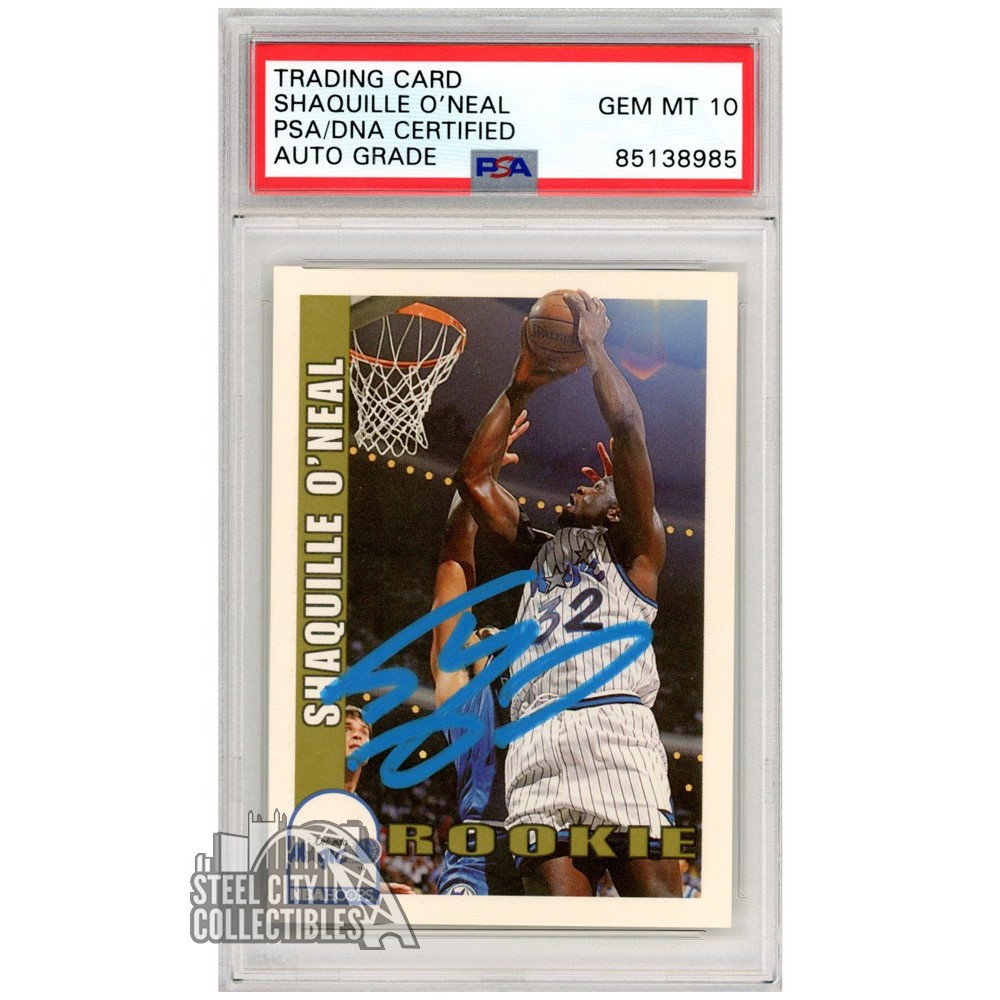 Shaquille O Neal Hoops Autograph Rookie Card Psa Dna