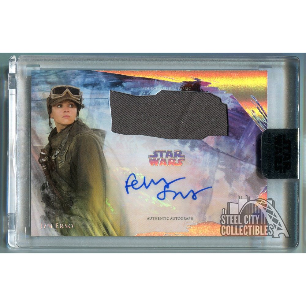 Felicity Jones Jyn Erso Topps Star Wars Stellar Signatures Relic