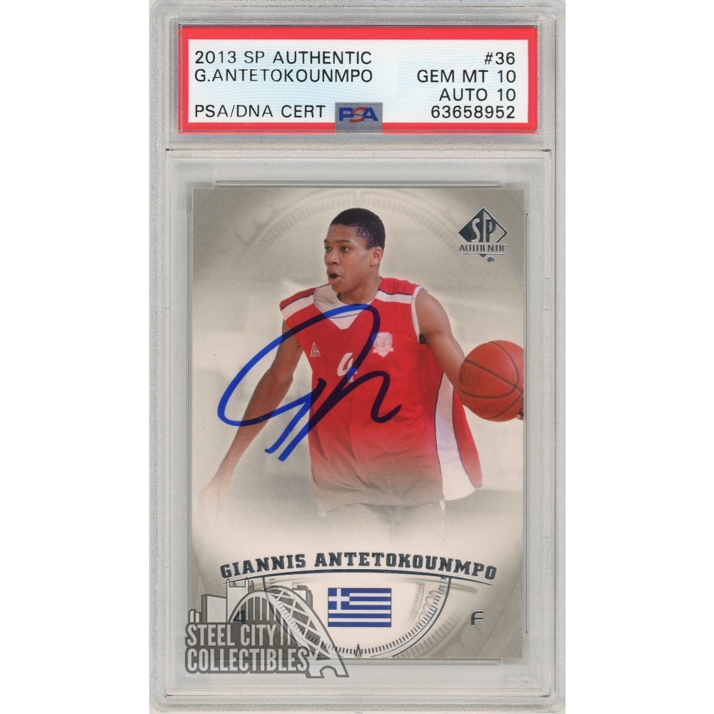 Giannis Antetokounmpo 2013 14 SP Authentic Rookie Autograph Card 36