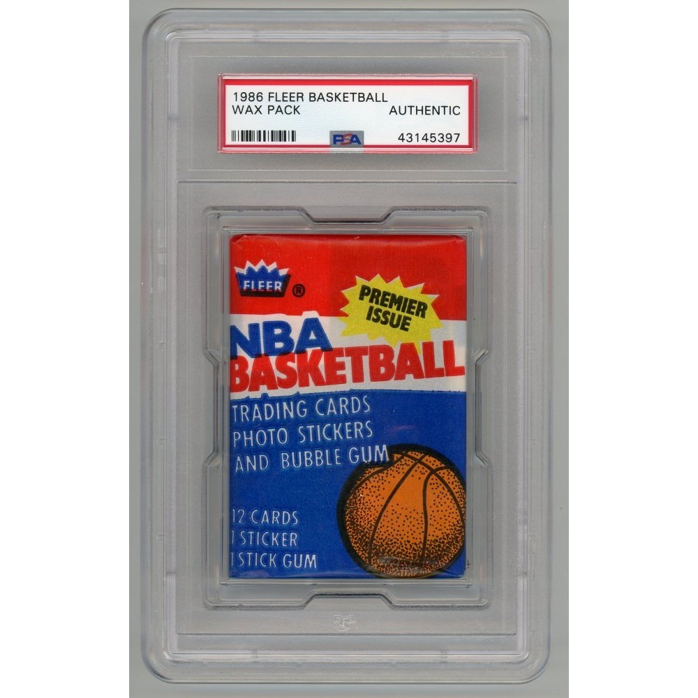 1986 87 Fleer Basketball Unopened Wax Pack PSA Authentic Random Card