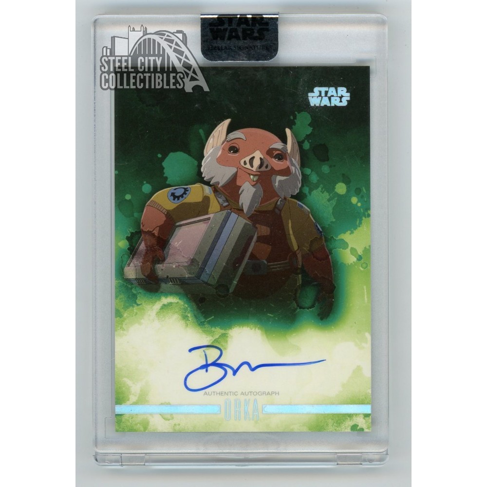 Bobby Moynihan Orka 2019 Topps Star Wars Stellar Signatures Autograph