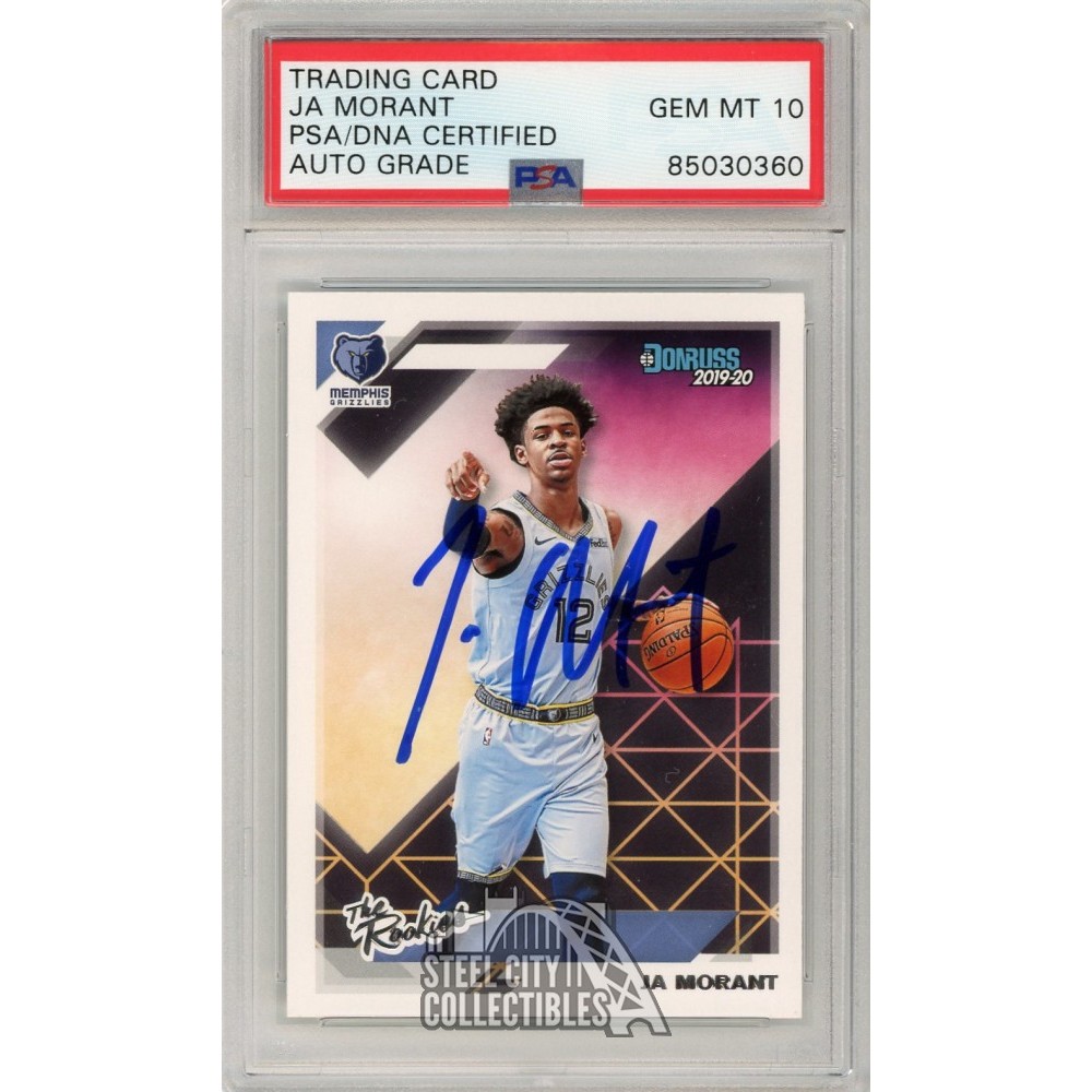 Ja Morant Panini Donruss The Rookies Autograph Rc Card Psa