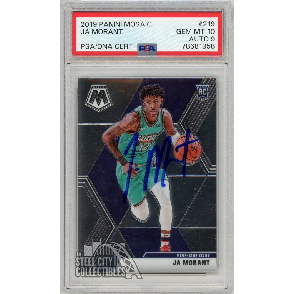 Ja Morant Panini Mosaic Autograph Rookie Card Psa Psa