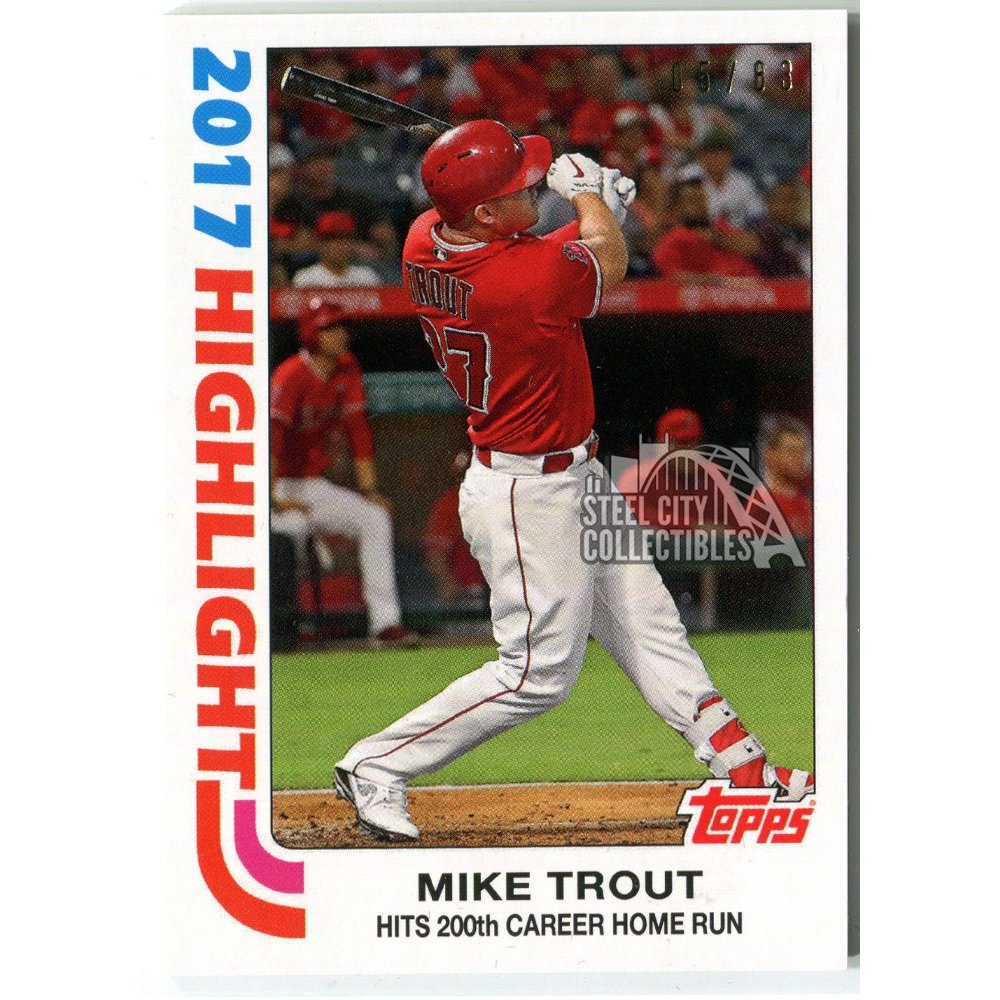 Mike Trout 2018 Topps Transcendent VIP Party Card 5 83 MT 82TH