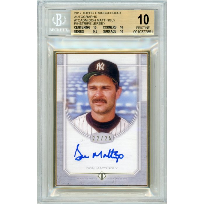 Don Mattingly 2017 Topps Transcendent Baseball Framed Autograph Card 22