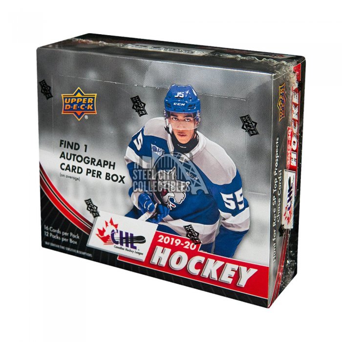 2019 20 Upper Deck CHL Hockey Hobby Box Steel City Collectibles