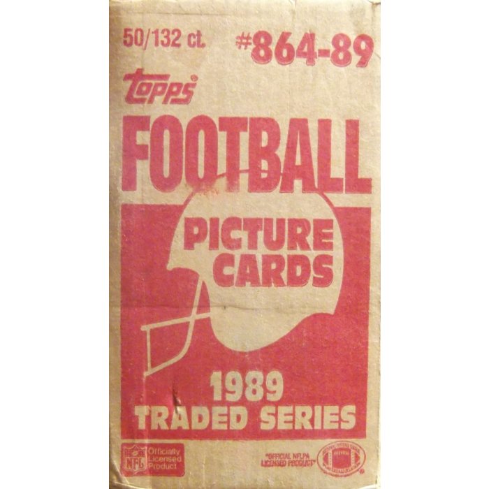 1989 Topps Traded Football Factory 50 Set Case Steel City Collectibles