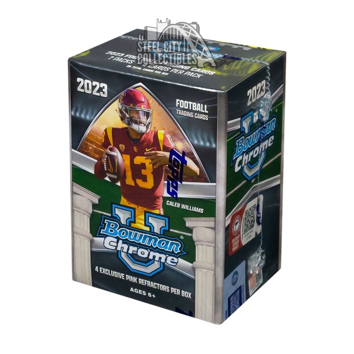 2023 Bowman University Chrome Football Blaster Box Steel City