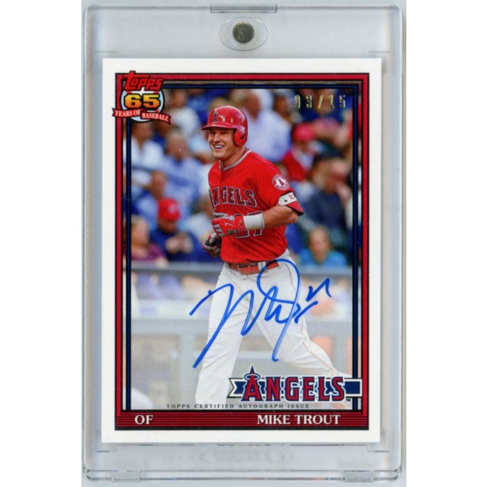 Mike Trout Topps Transcendent Vip Party Autograph Card Mt