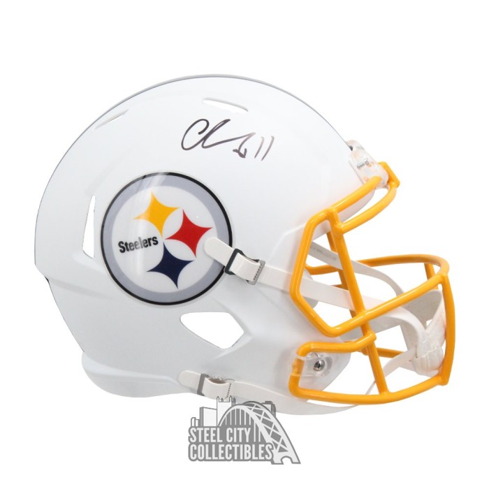 Chase Claypool Autographed Pittsburgh Flat White Replica Full Size