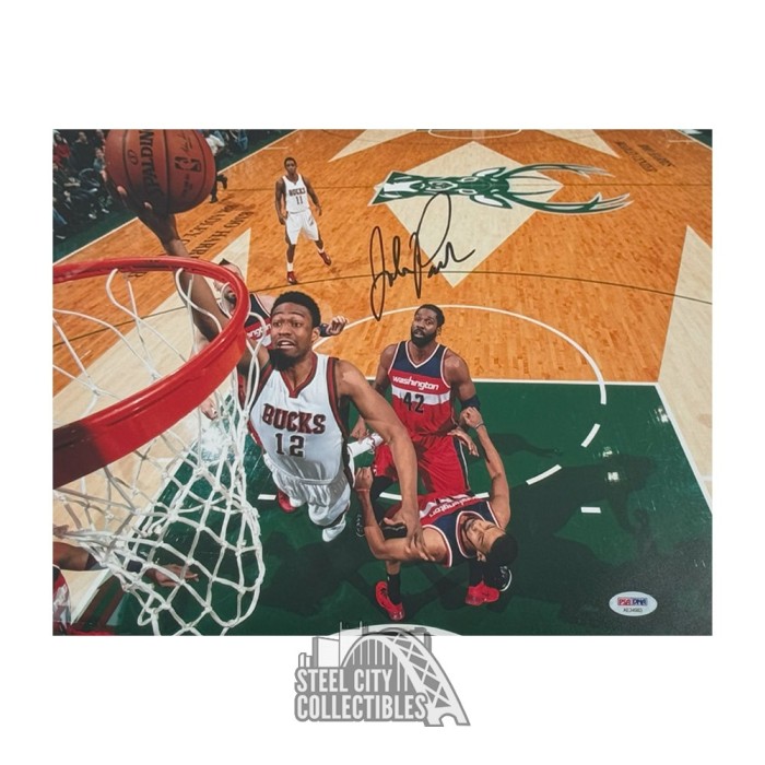 Jabari Parker Autographed Milwaukee X Basketball Photo Psa Dna