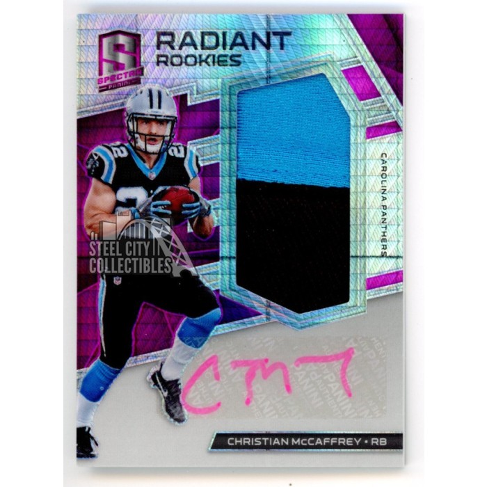 Christian Mccaffrey Panini Spectra Pink Radiant Rookie Patch