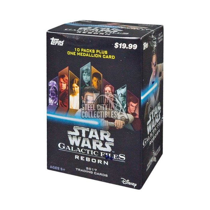 Topps Star Wars Galactic Files Reborn Ct Blaster Box Steel