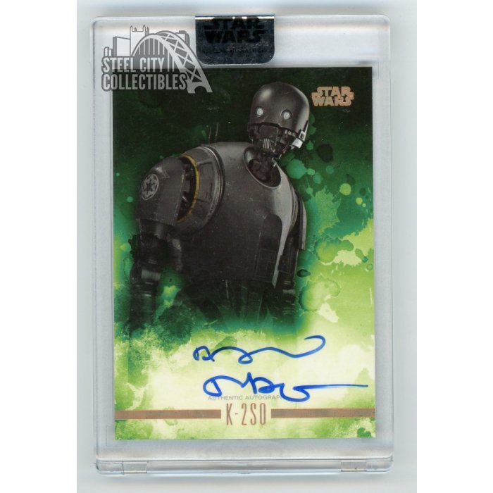 Alan Tudyk K S Topps Star Wars Stellar Signatures Autograph Card