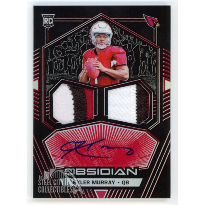 Kyler Murray 2019 Panini Obsidian Dual Rookie Patch Autograph Card 03