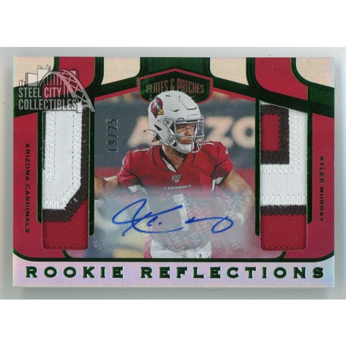 Kyler Murray 2019 Panini Plates Patches Autograph Dual Rookie Patch