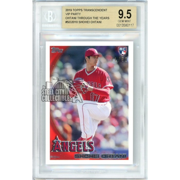 Shohei Ohtani Topps Transcendent Vip Party Rookie Card