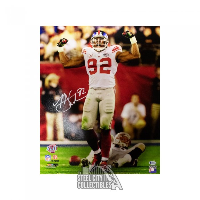 Michael Strahan Autographed New York Giants 16x20 Photo BAS COA