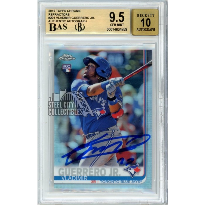 Vladimir Guerrero Jr Topps Chrome Auto Refractor Rc Bgs