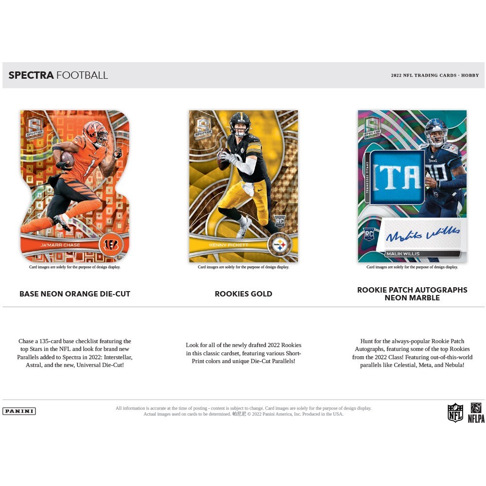 2021 Panini Spectra Football - Football Card Checklist