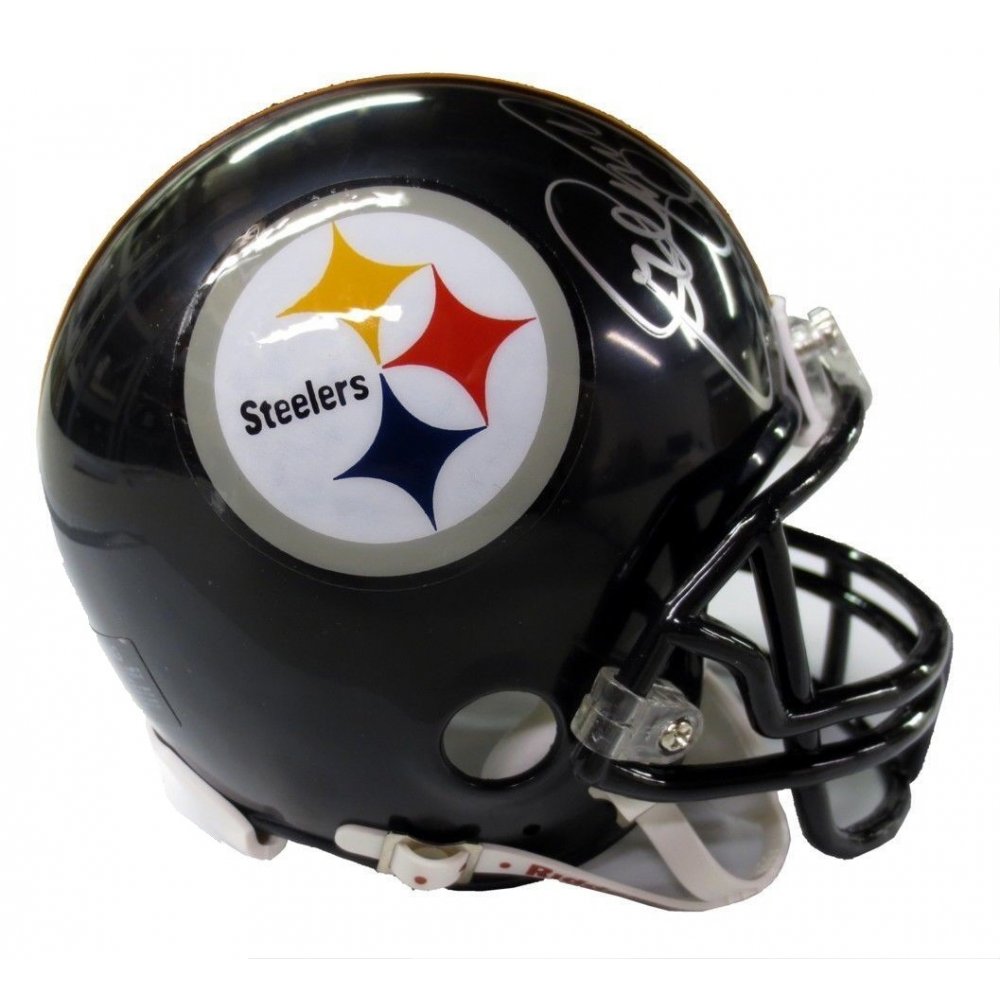 LC Greenwood Autographed Steelers Black Mini Helmet - JSA COA | Steel ...