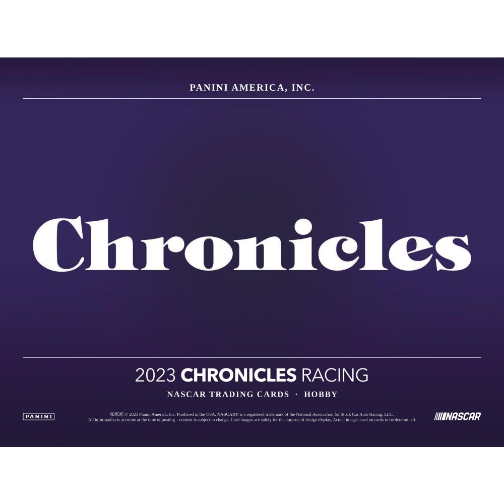 2023 Panini Chronicles Racing Hobby Box Steel City Collectibles