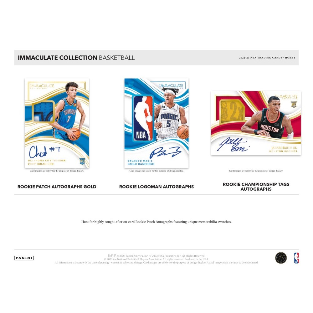 2022-23 Panini Immaculate Basketball Hobby Box