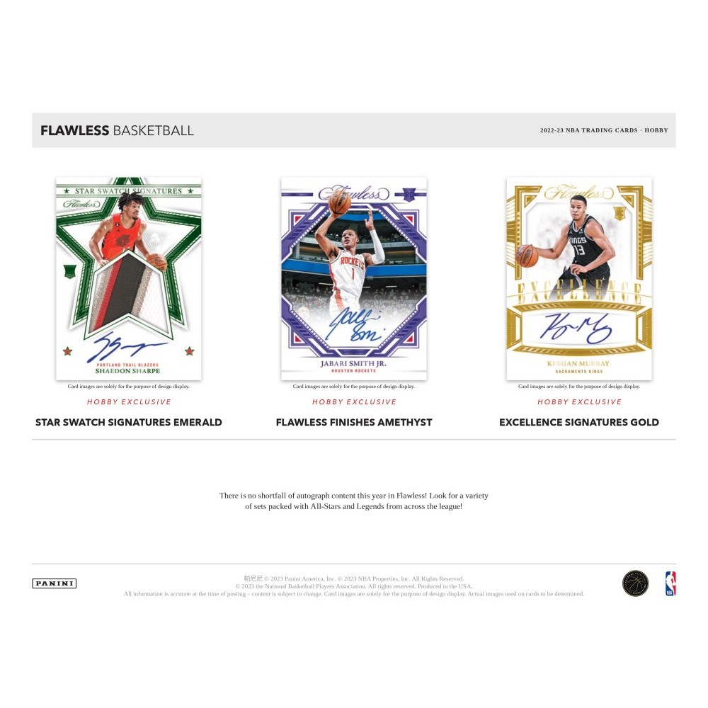 2022-23 Panini Flawless Basketball Hobby 2-Box Case