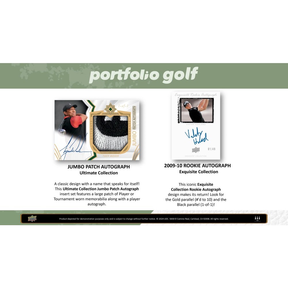 2024 Upper Deck Portfolio Golf Hobby Box