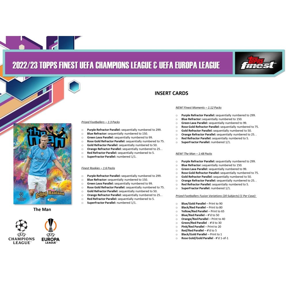 2022-23 Topps UEFA Club Competitions Finest Soccer Hobby Box