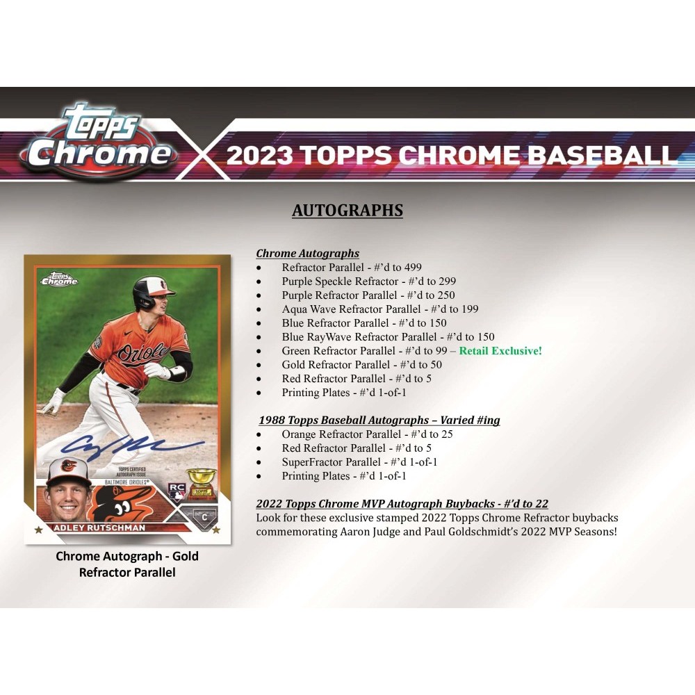 2023 Topps Chrome Baseball Factory Sealed Monster Box