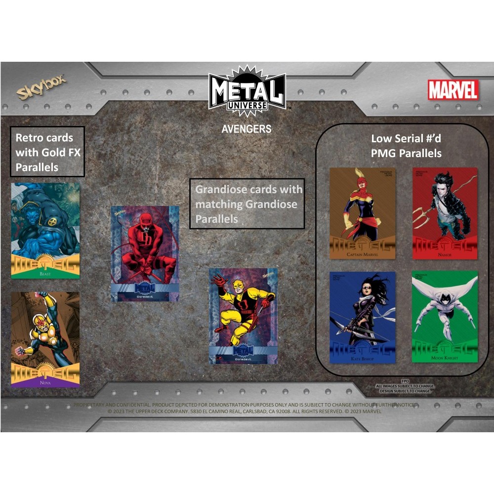 Upper Deck Marvel Metal online Universe x3