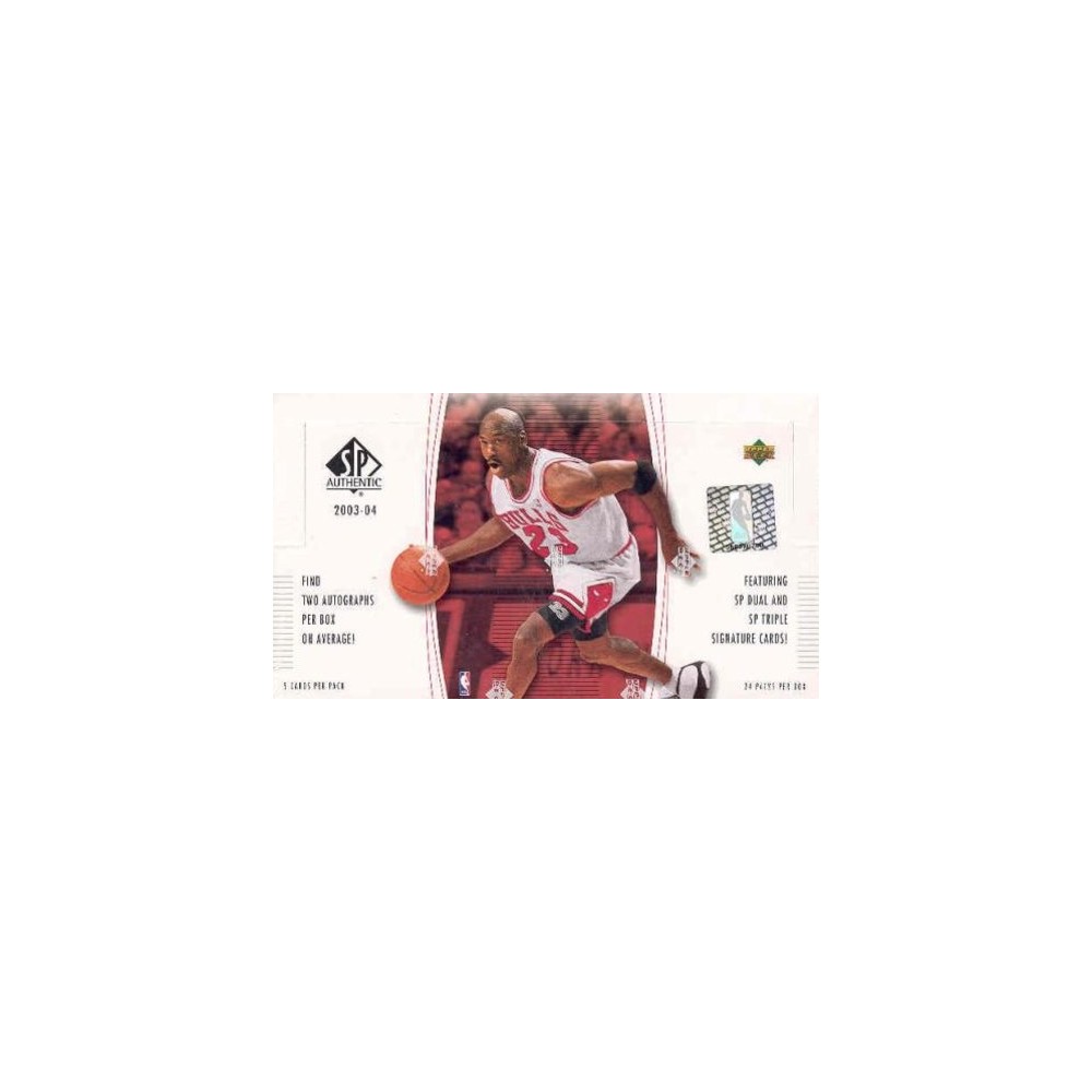 2003-04 Upper Deck SP Authentic Basketball Hobby Box | Steel City