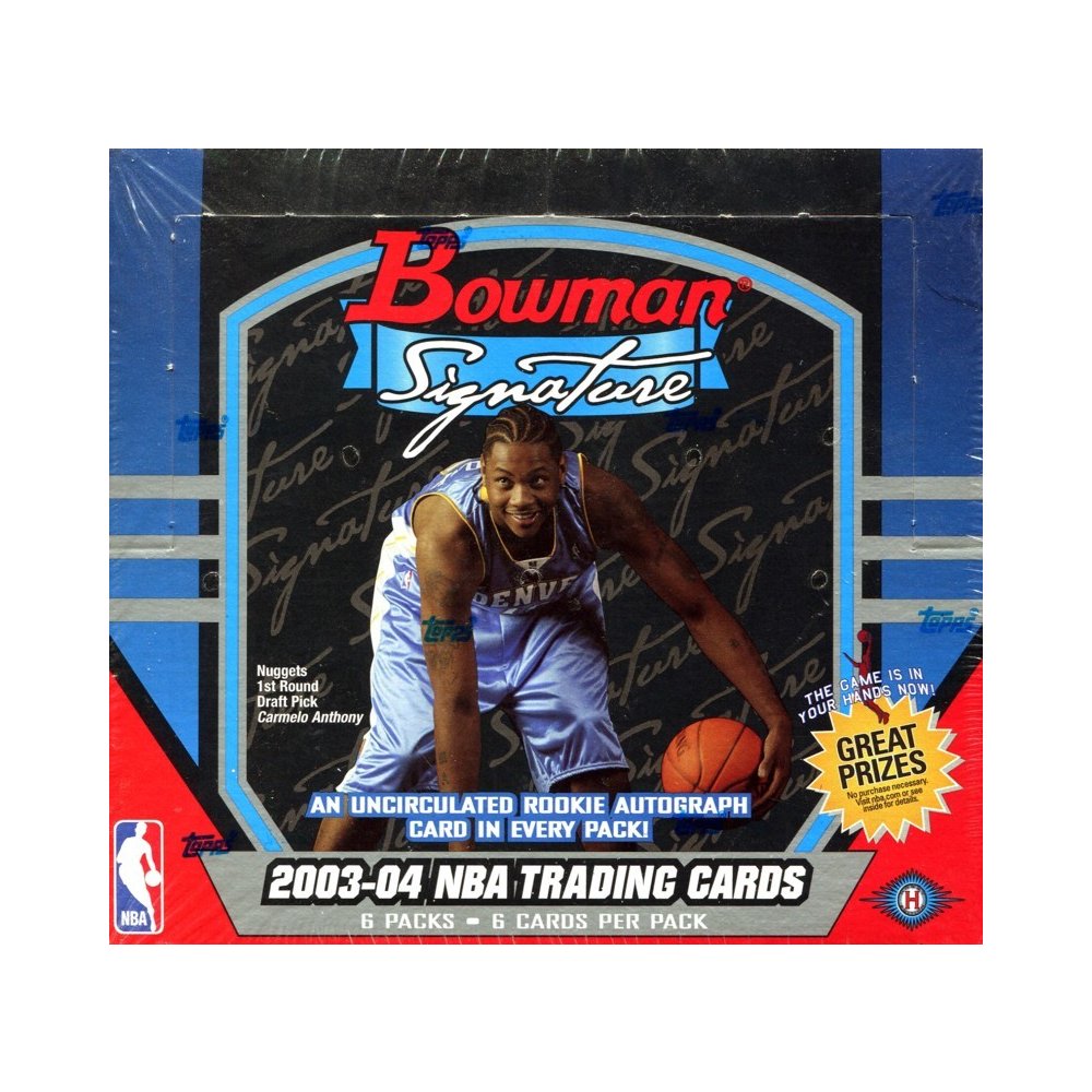 2003-04 Bowman Signature Basketball Hobby Box Random Serial