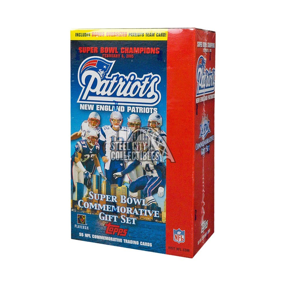 2005 Topps Super Bowl 39 New England Patriots Box Set