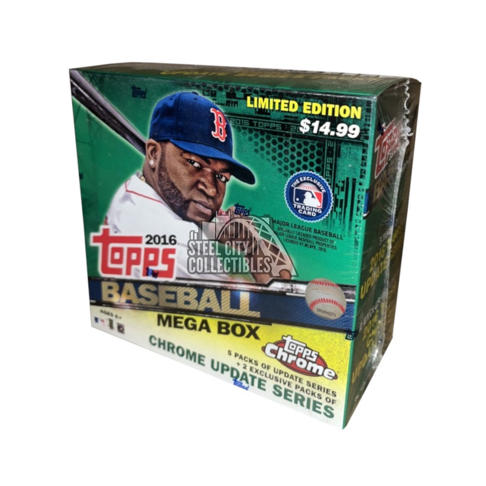 2016 Topps Chrome Update Baseball Mega Box Steel City Collectibles