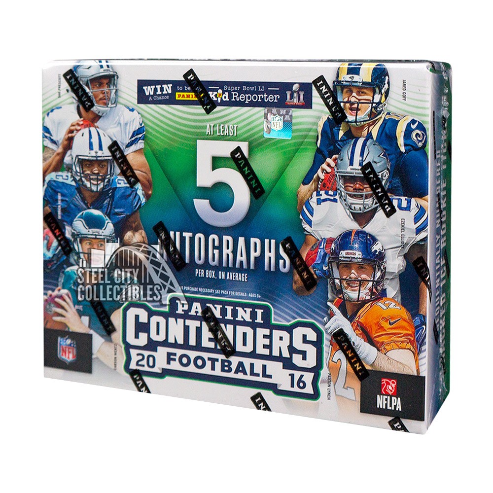 2016 Panini Contenders Football Hobby 12-Box Case