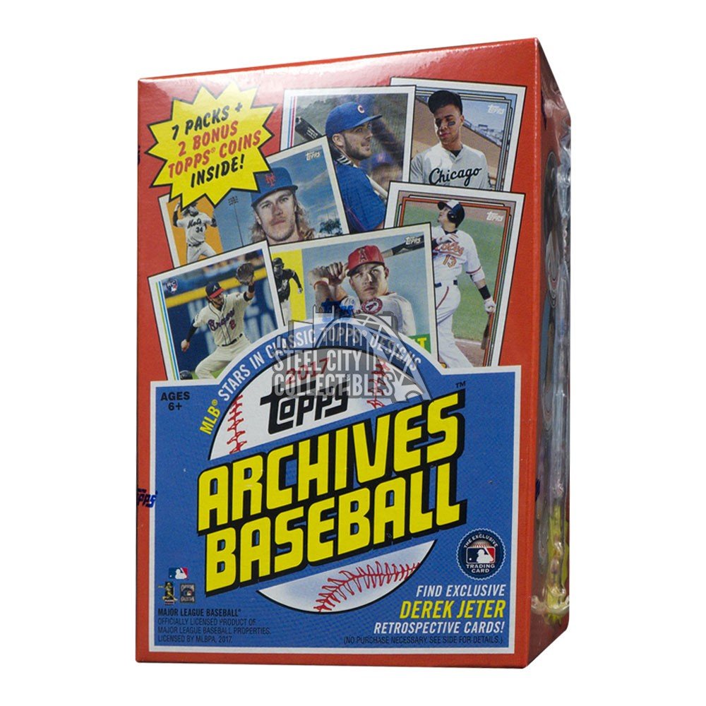 2017 Topps Archives Baseball 7ct Blaster Box Steel City Collectibles