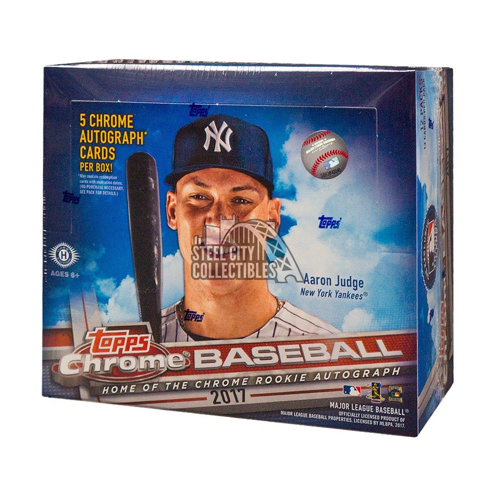 2017 Topps Chrome Baseball Hobby Foil Packs (8 Cards)