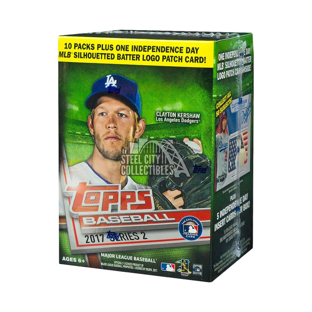 2017 Topps Series 2 Baseball 10ct Blaster Box Steel City Collectibles