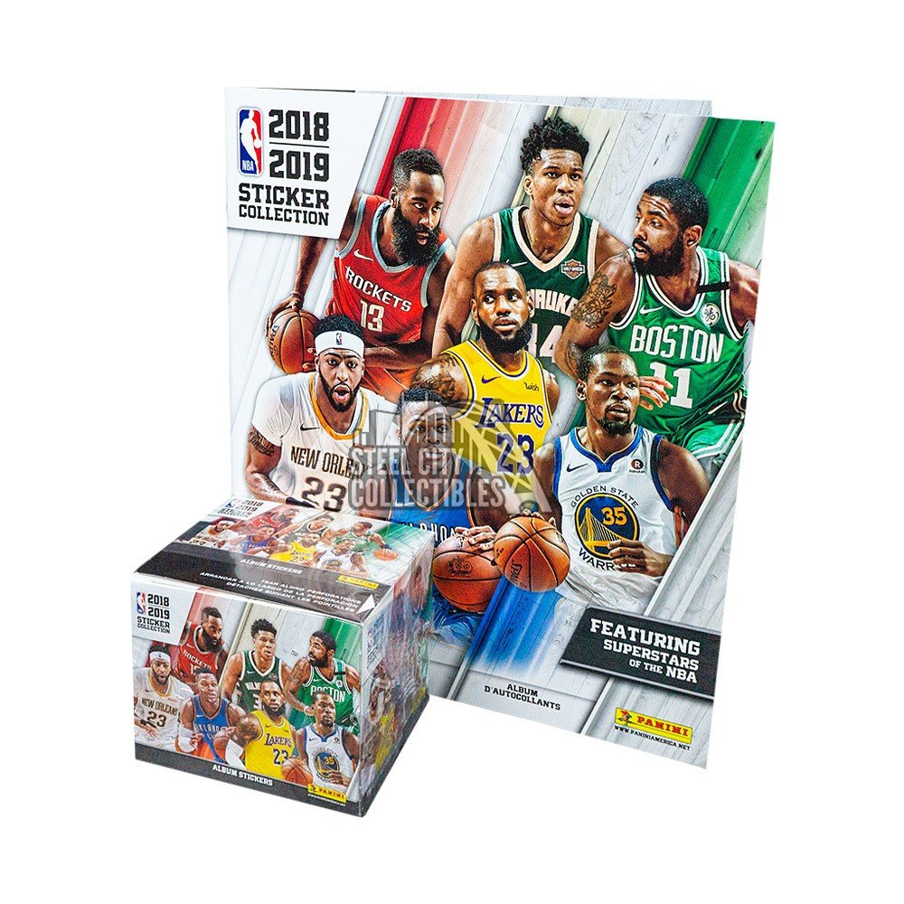 2018 19 Panini Nba Basketball Sticker 50ct Box With Album Steel City Collectibles 