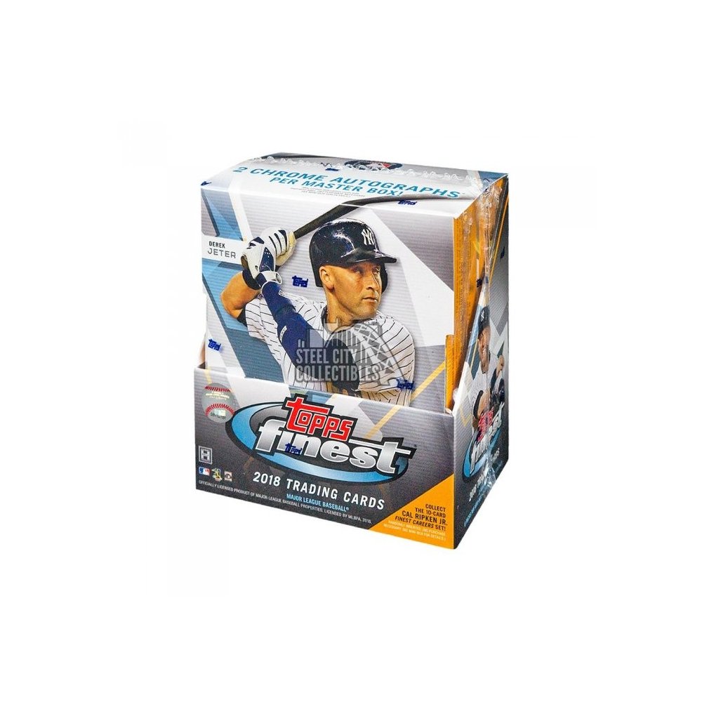 2018 Topps Finest Baseball Hobby 8-Box Case Fixed Price Team Group ...