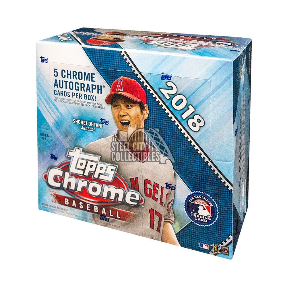 2018 Topps Chrome Baseball Hobby Box