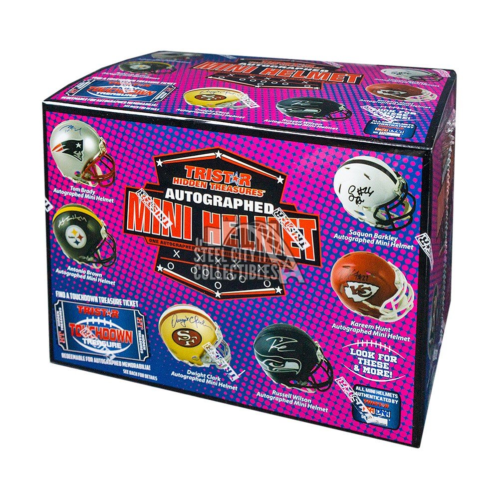 TriStar Hidden Treasures Autographed Mini Helmets Football Hobby Box